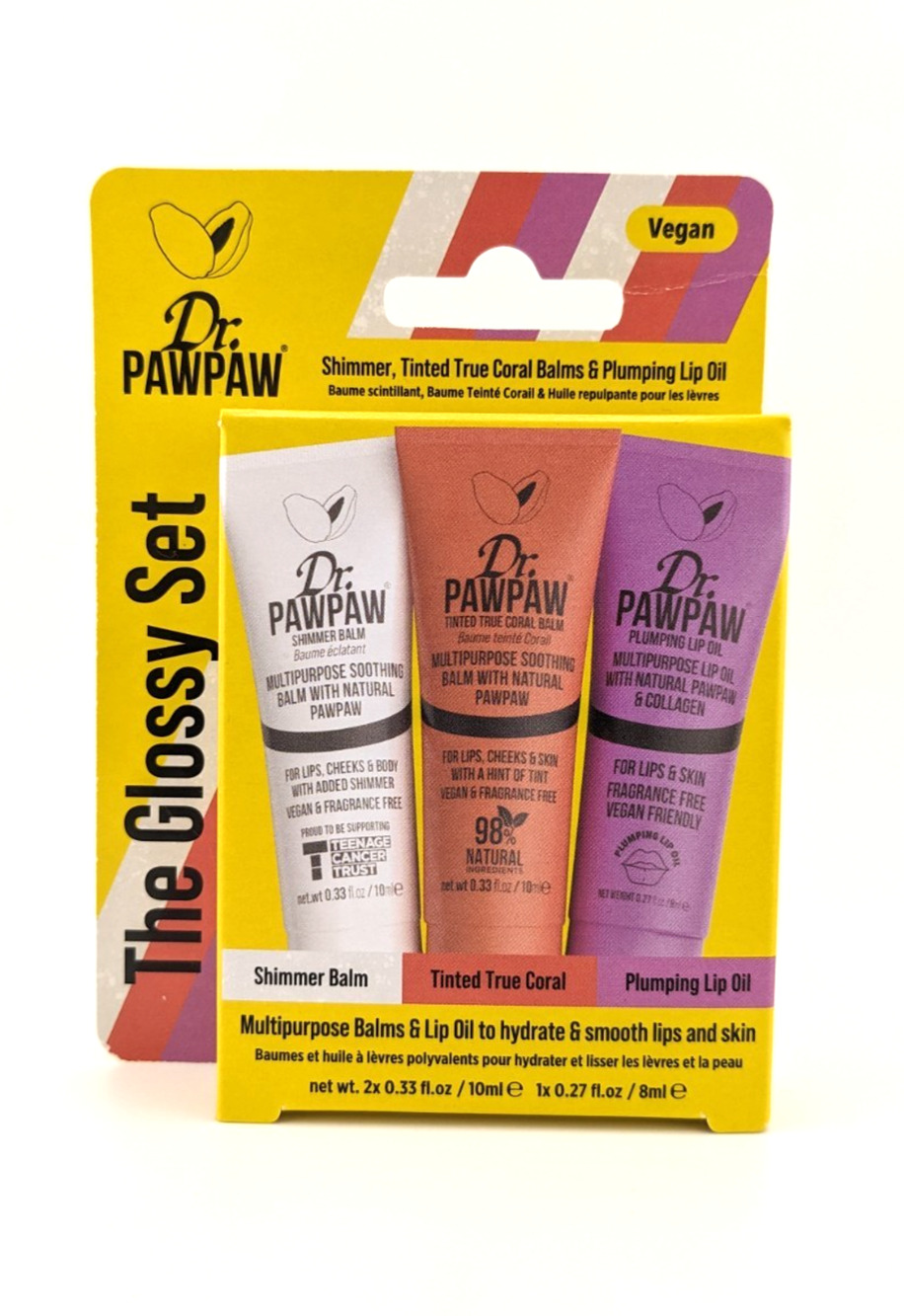 Dr. PawPaw The Glossy Set Multipurpose Balm & Plumping Lip Oil Vegan